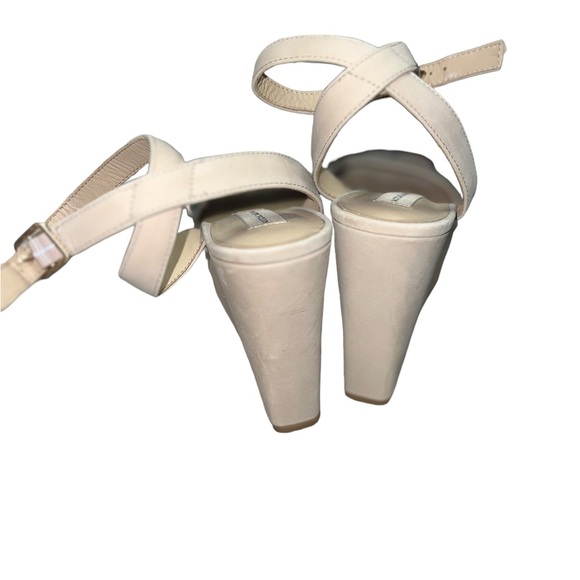 ✅Antonio Melani Nude Leather Strappy Wedge Platform Women Sandals Shoe - Picture 8 of 8